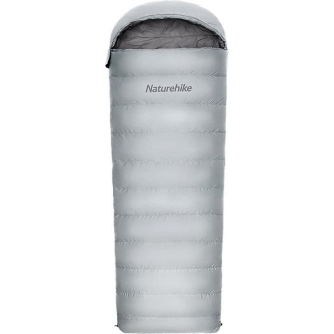 Ультралёгкий спальный мешок NATUREHIKE RM40 Series Утиный пух Grey Size M, 6927595707159